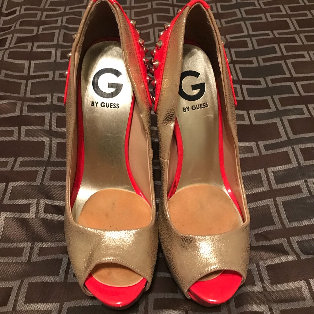 G by Guess Peep Toe Pumps
